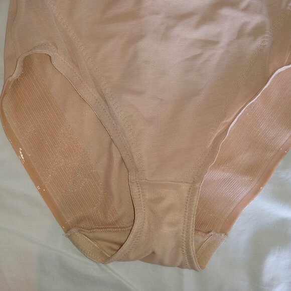 Miracle Suit Sexy Sheer Shaping High-Waist Brief Nude Small - Picture 4 of 7